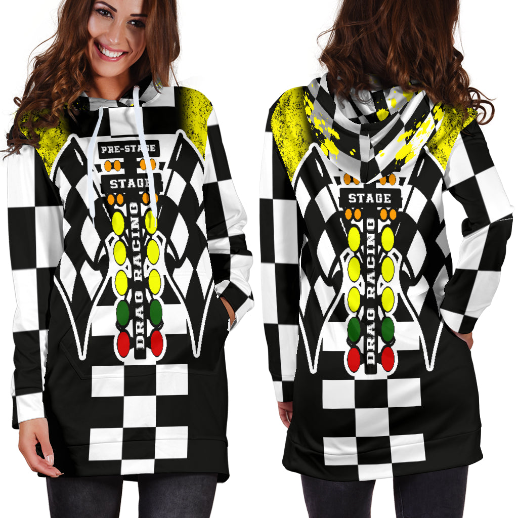 Drag racing Hoodie Dress