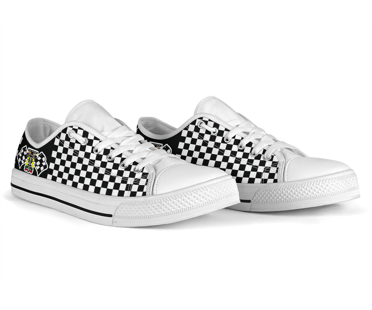 Drag Racing Low Tops White Sole