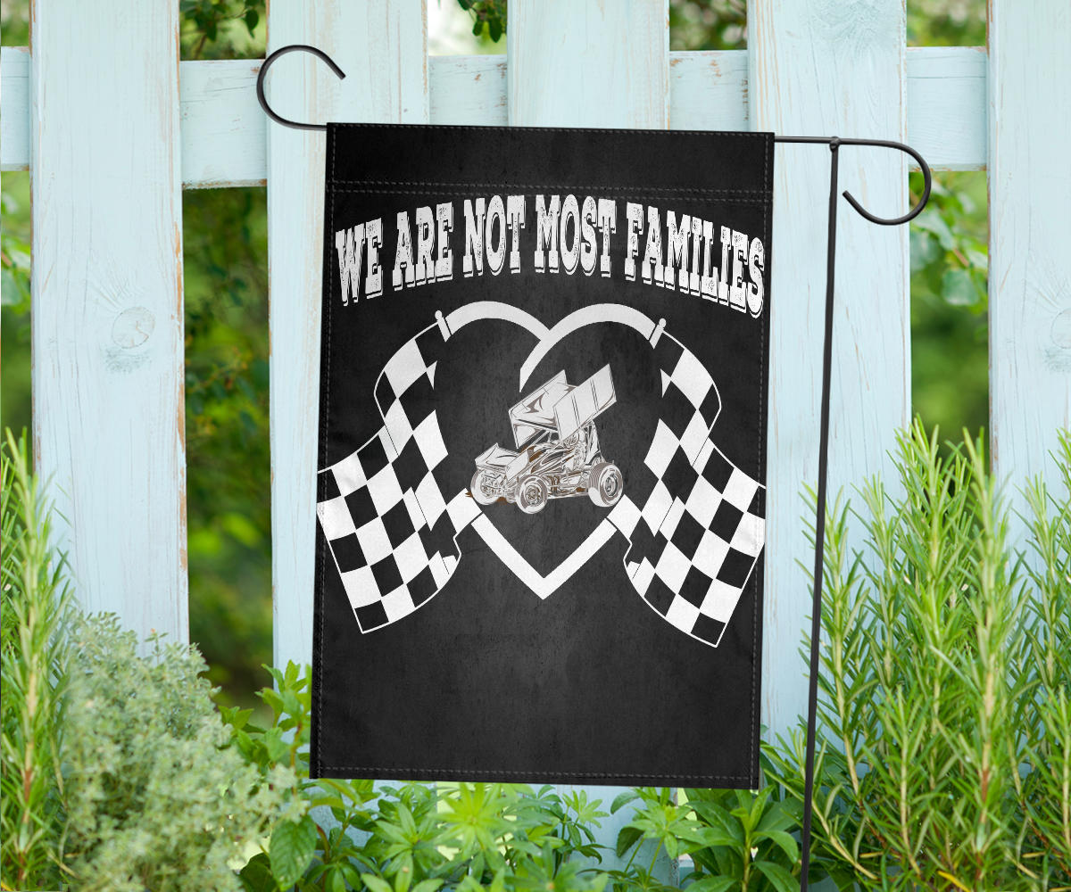 We Are Not Most Families Sprint Car Flag