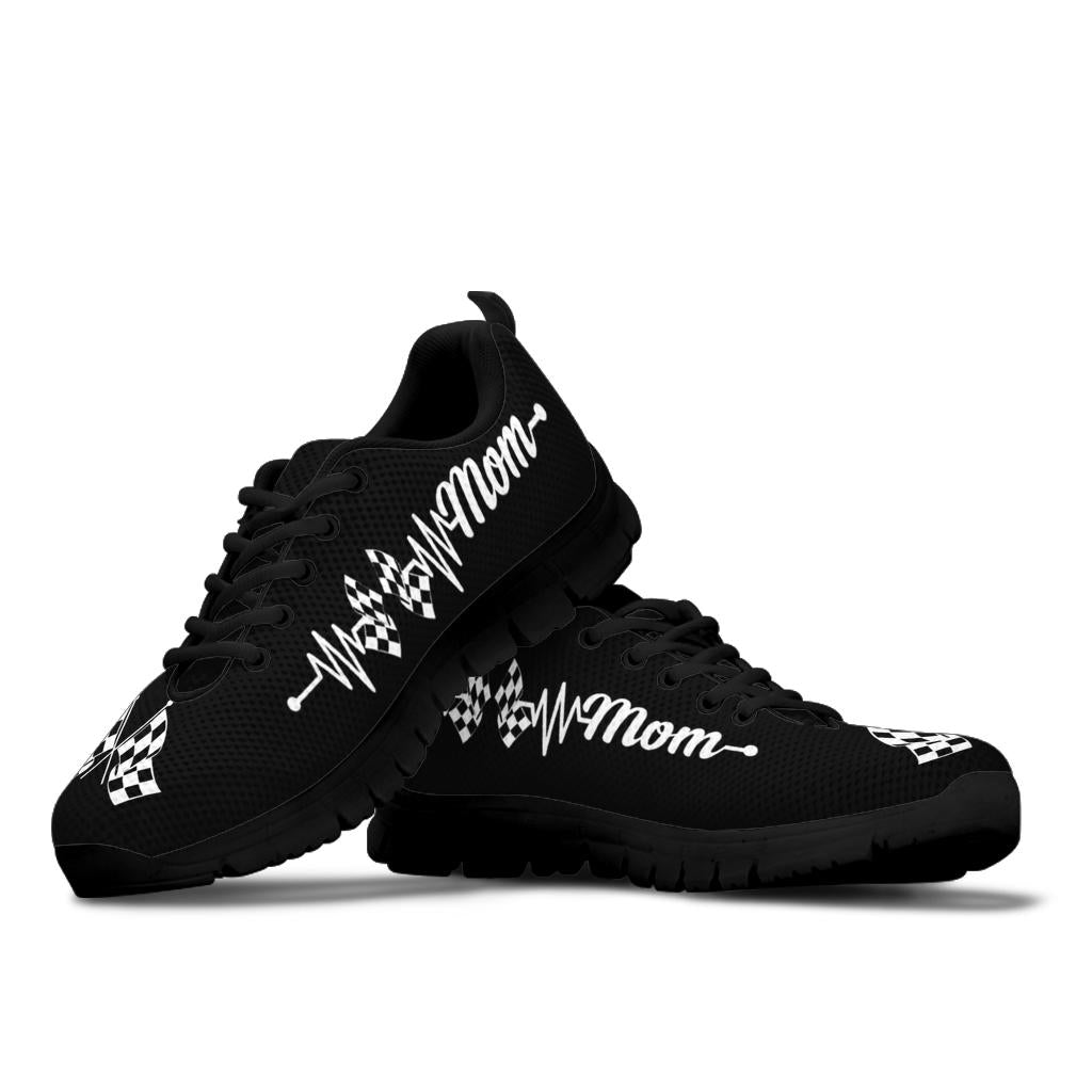 Racing Mom Heartbeat Running Sneakers