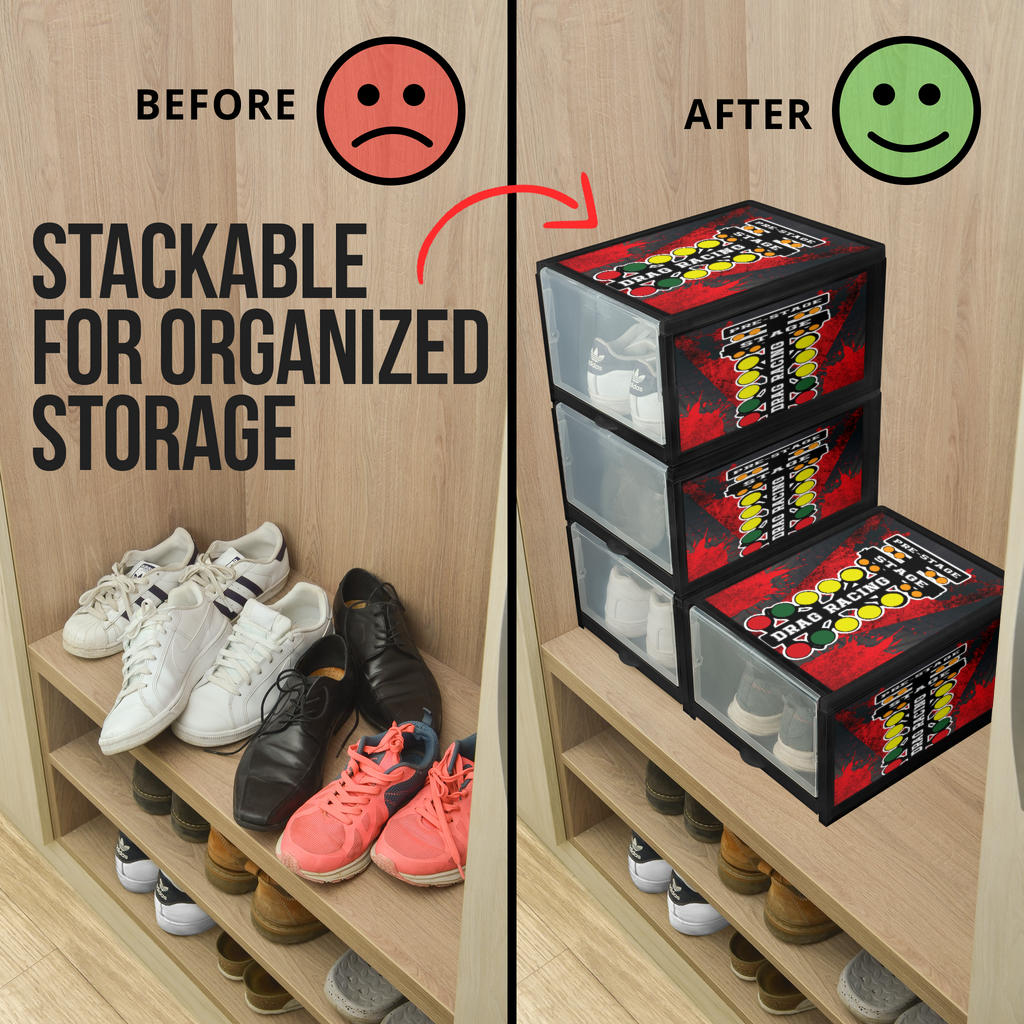 Drag Racing Shoe Organizer