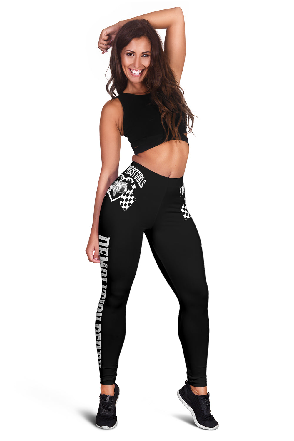 demolition derby girl leggings