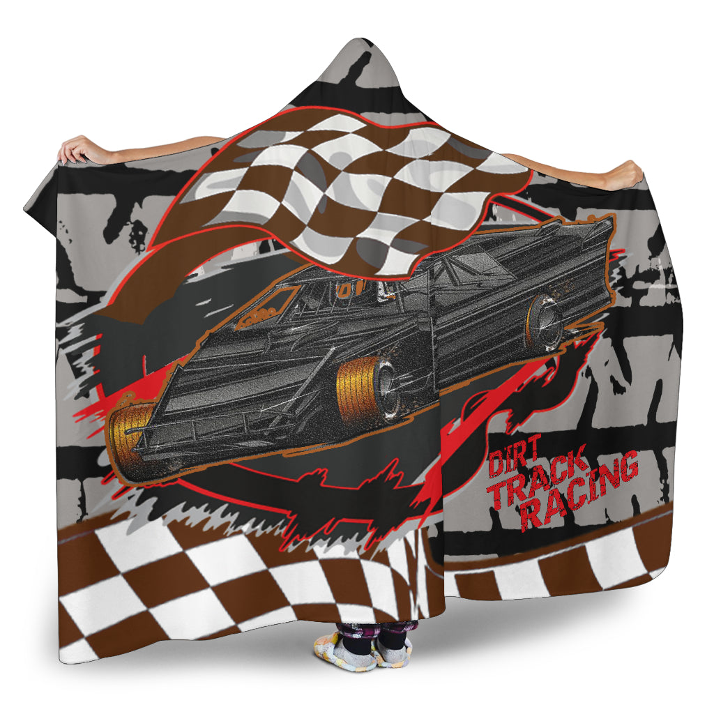 Dirt Racing Modified Hooded Blanket