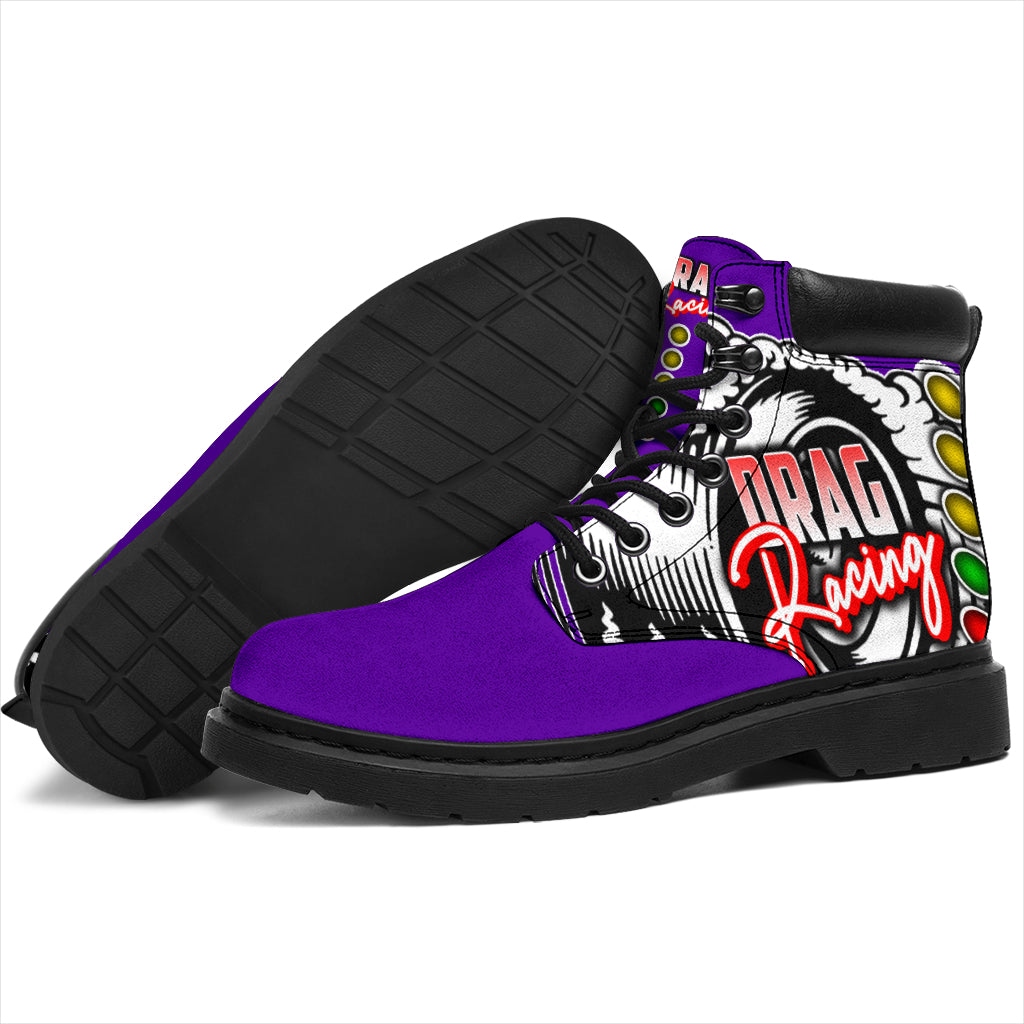 Drag Racing All-Season Boots purple