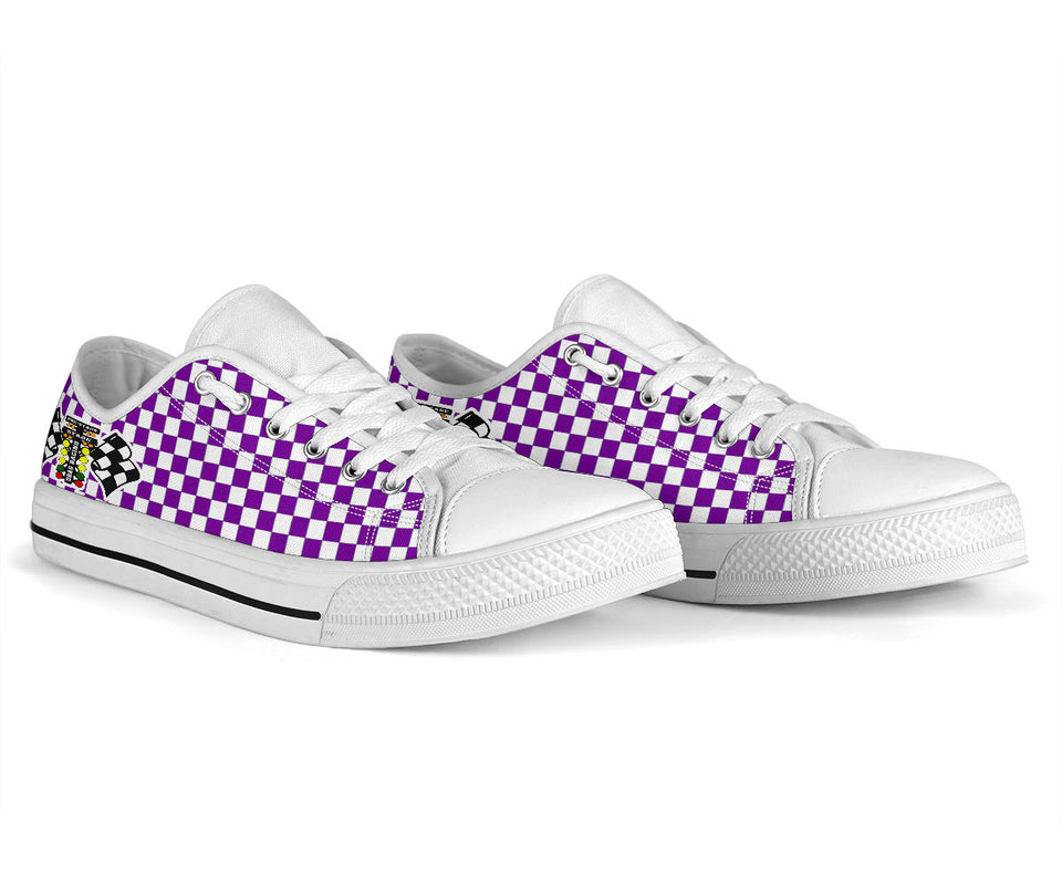 Drag Racing Maroon Flag High Tops Black main image 1