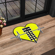 Custom Drag Racing Heartbeat Door Mat