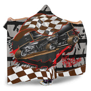 Dirt Racing Sprint Car Hooded Blanket