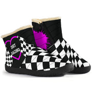 Dirt Racing Heart Cozy Winter Boots