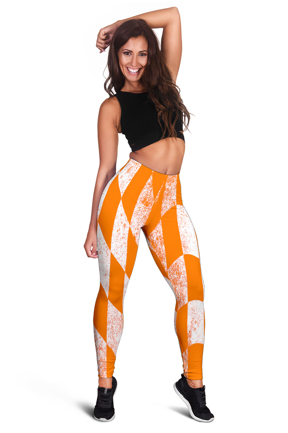 Racing Dirty Checkered Flag Leggings RBO