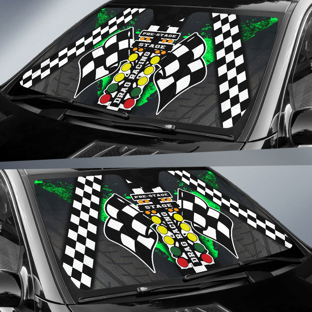 Drag Racing Windshield Sun Shade Pistachio (ABOUT 2 WEEKS DELIVERY)