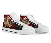 Racing Thunder Skull High Top Shoes