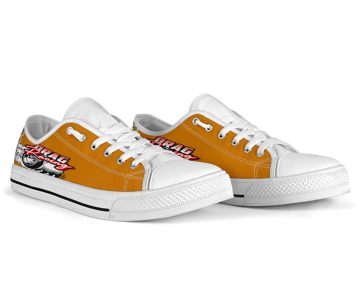 Drag Racing Low Top Shoes orange