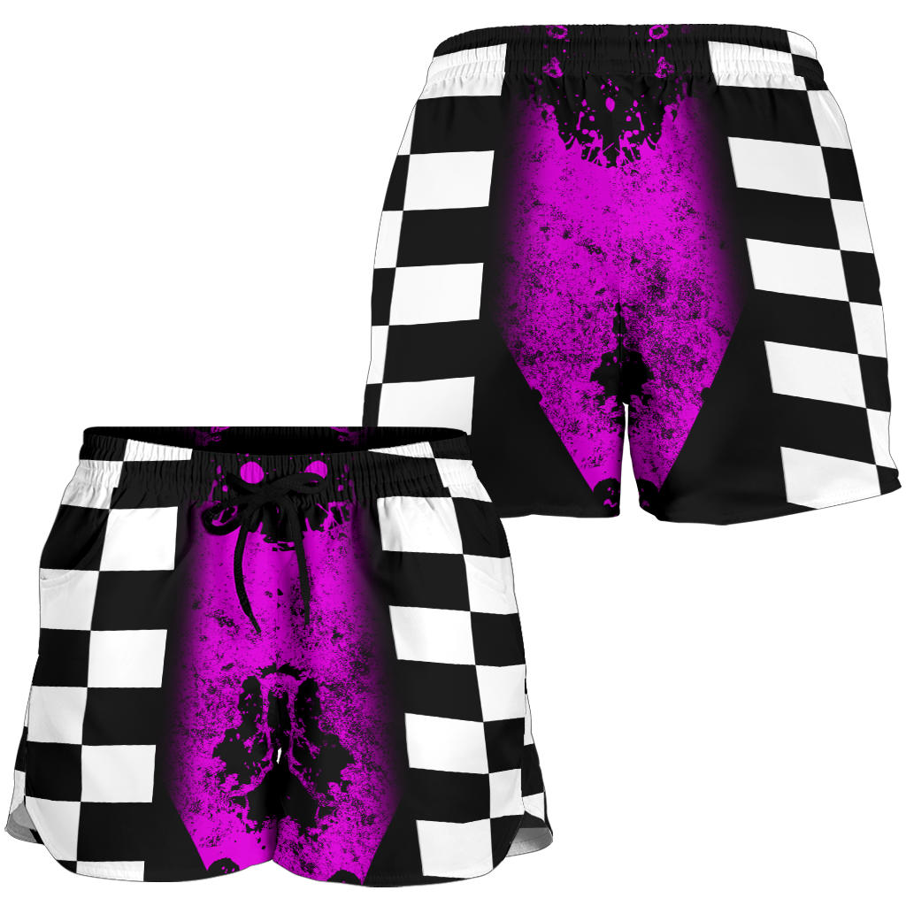 Racing Flag Women's Shorts Pink