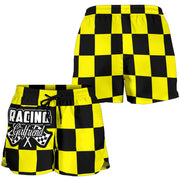 Racing Girlfriend Checkered Shorts