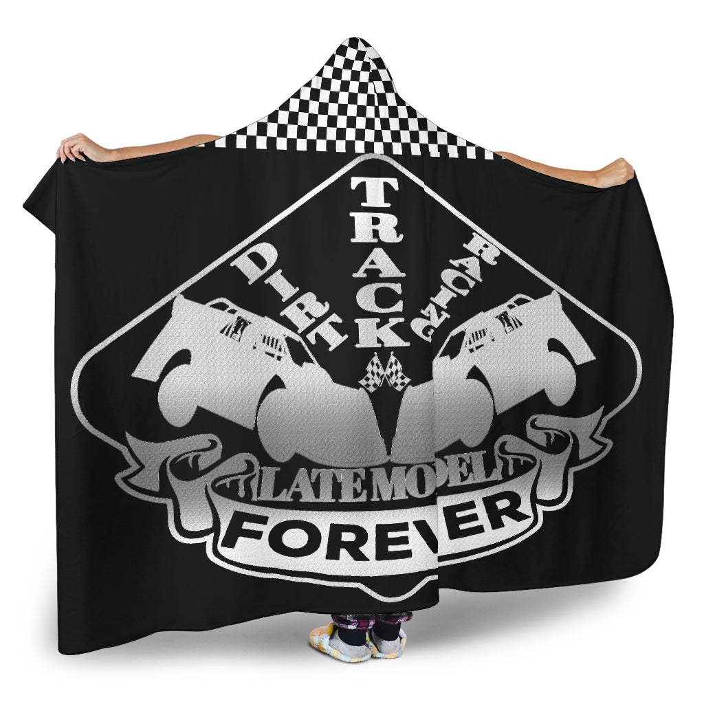 Dirt Racing Forever Late Model Hooded Blanket