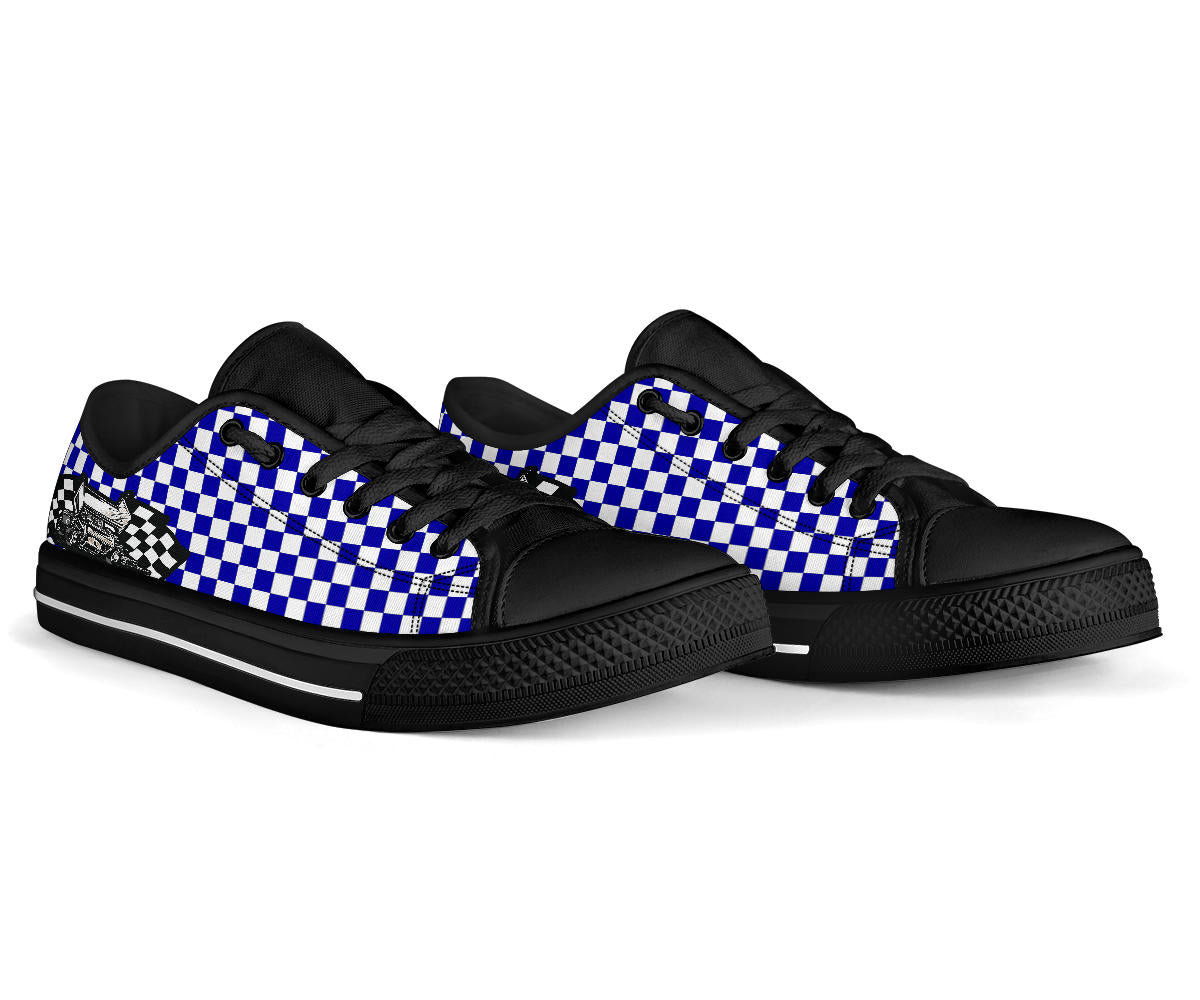 Sprint Car Racing Low tops Blue