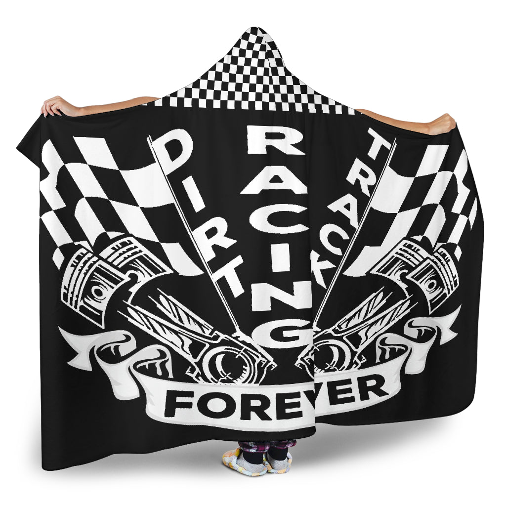 Dirt Track Racing Forever Hooded Blanket