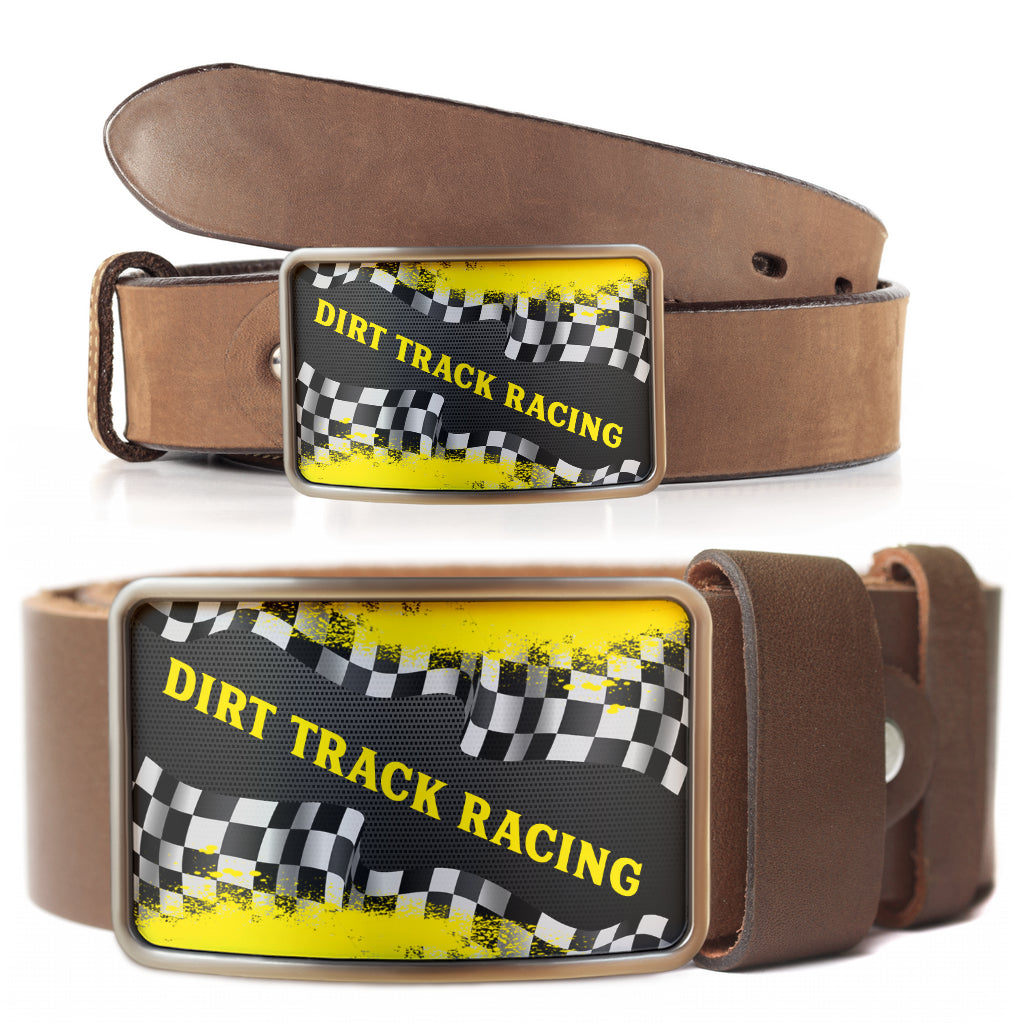 Dirt Track Racing Belt Buckle