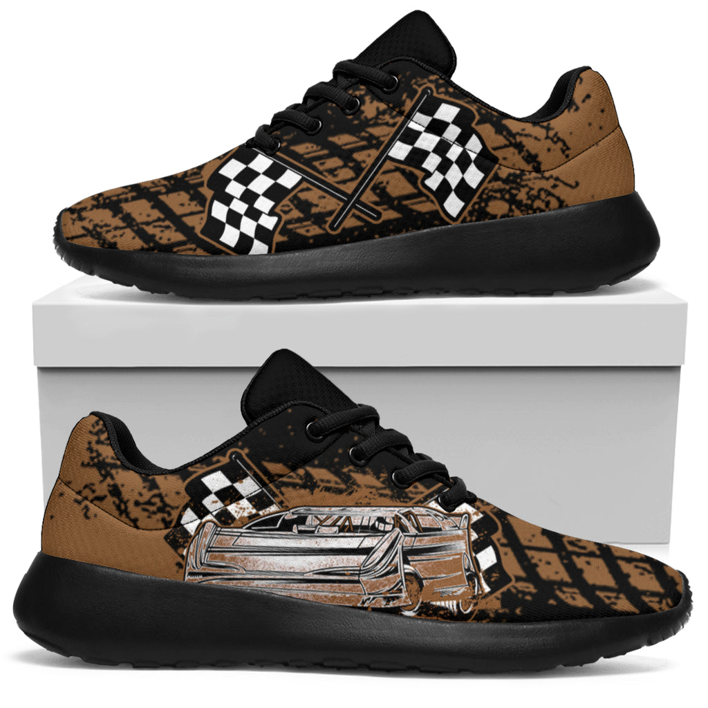 Dirt Racing Muddy Late Model Sneakers Black