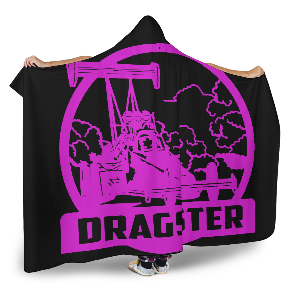 Dragster Hooded Blanket Pink