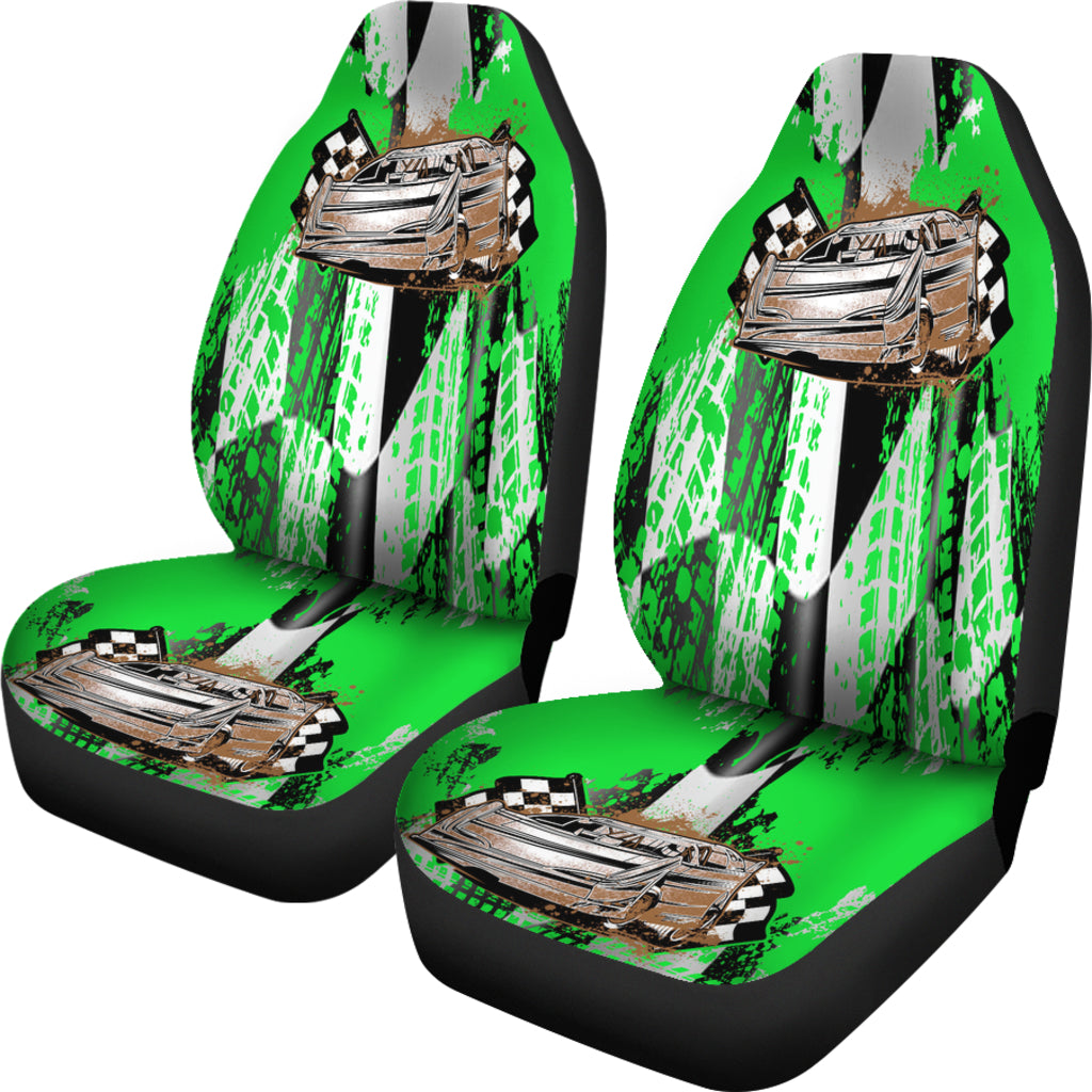 Racing Seat Covers Late Model Green (Set of 2)