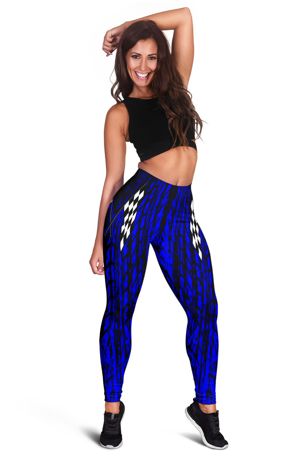 Dirt Racing Leggings Blue