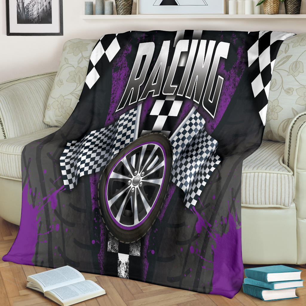 Racing Purple Blankets