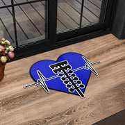 Custom Drag Racing Heartbeat Door Mat