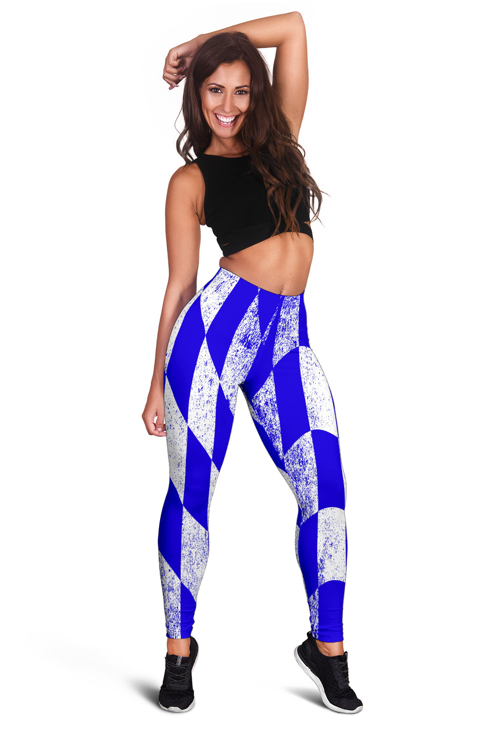 Racing Dirty Checkered Flag Leggings RBB