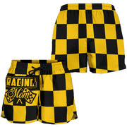 Racing Mom Checkered Shorts