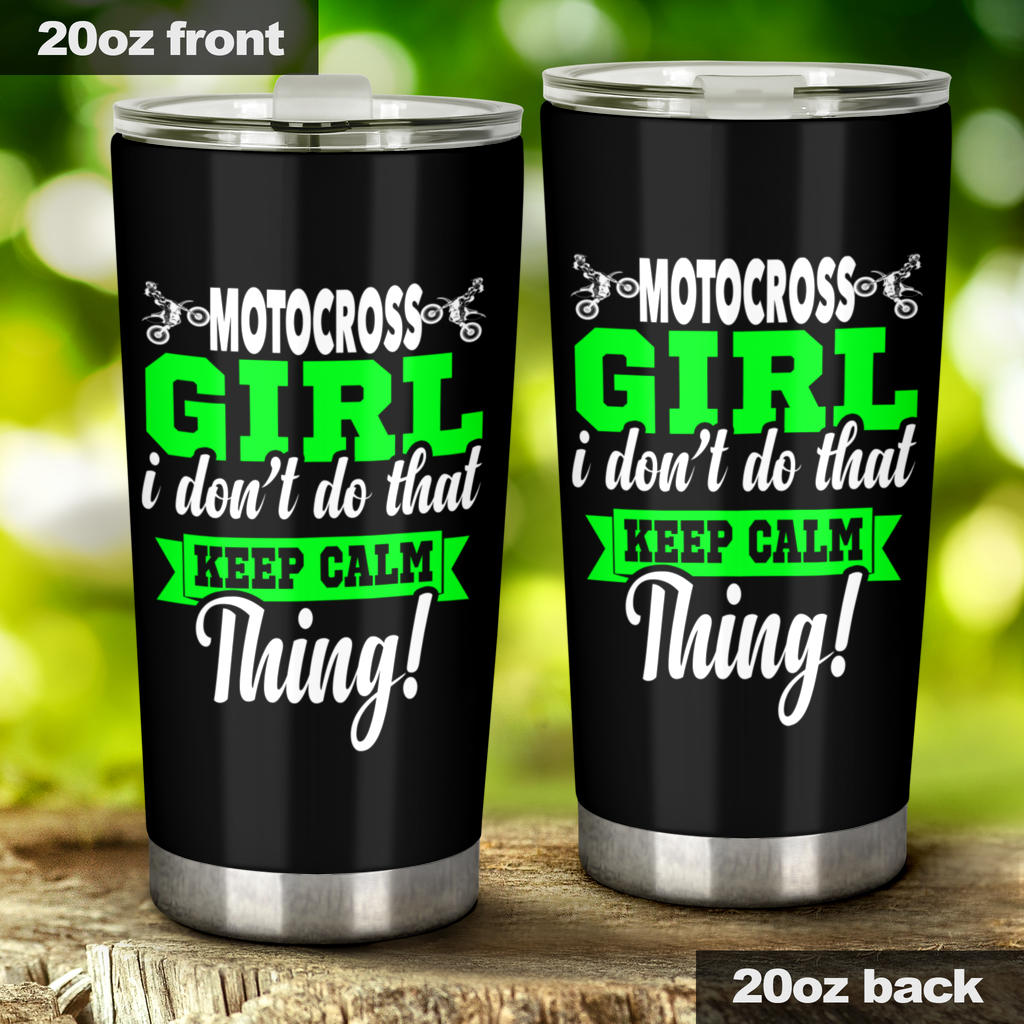 motocross girl tumbler