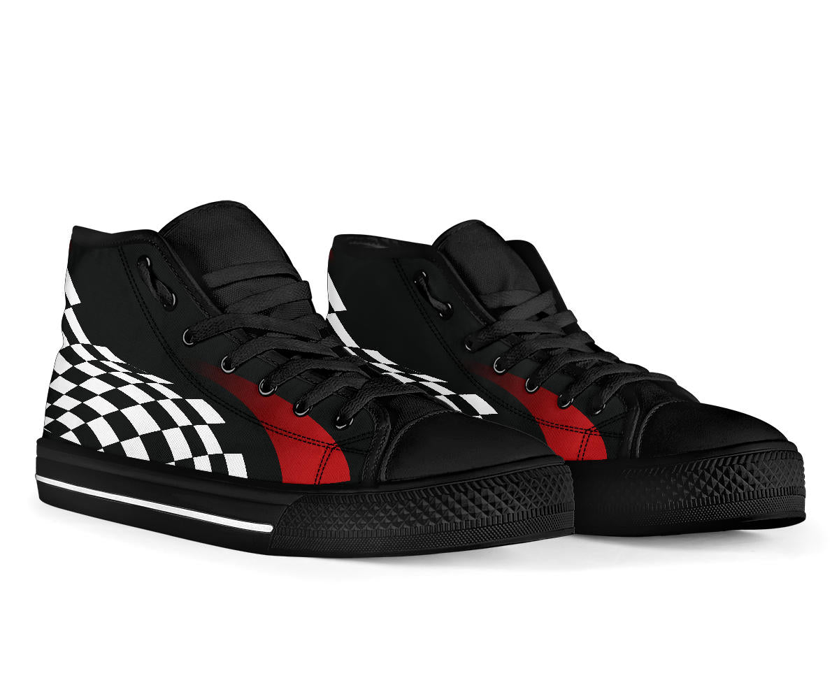 Racing High Top Shoes flag
