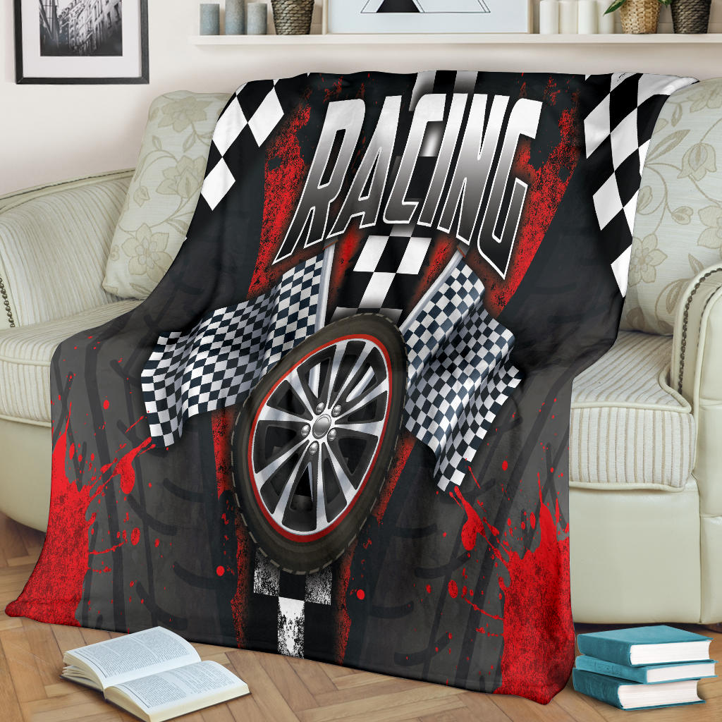 Racing Red Blanket