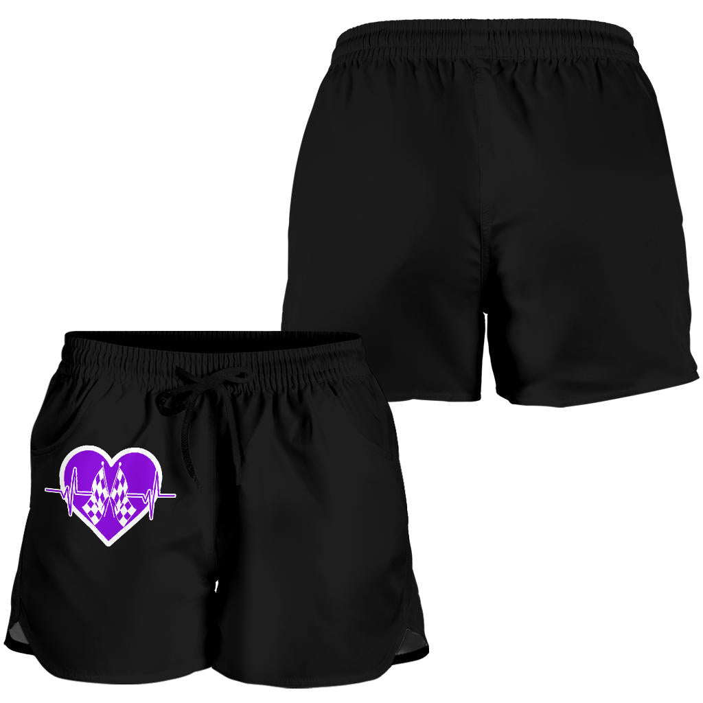 Racing Heartbeat Women's Shorts