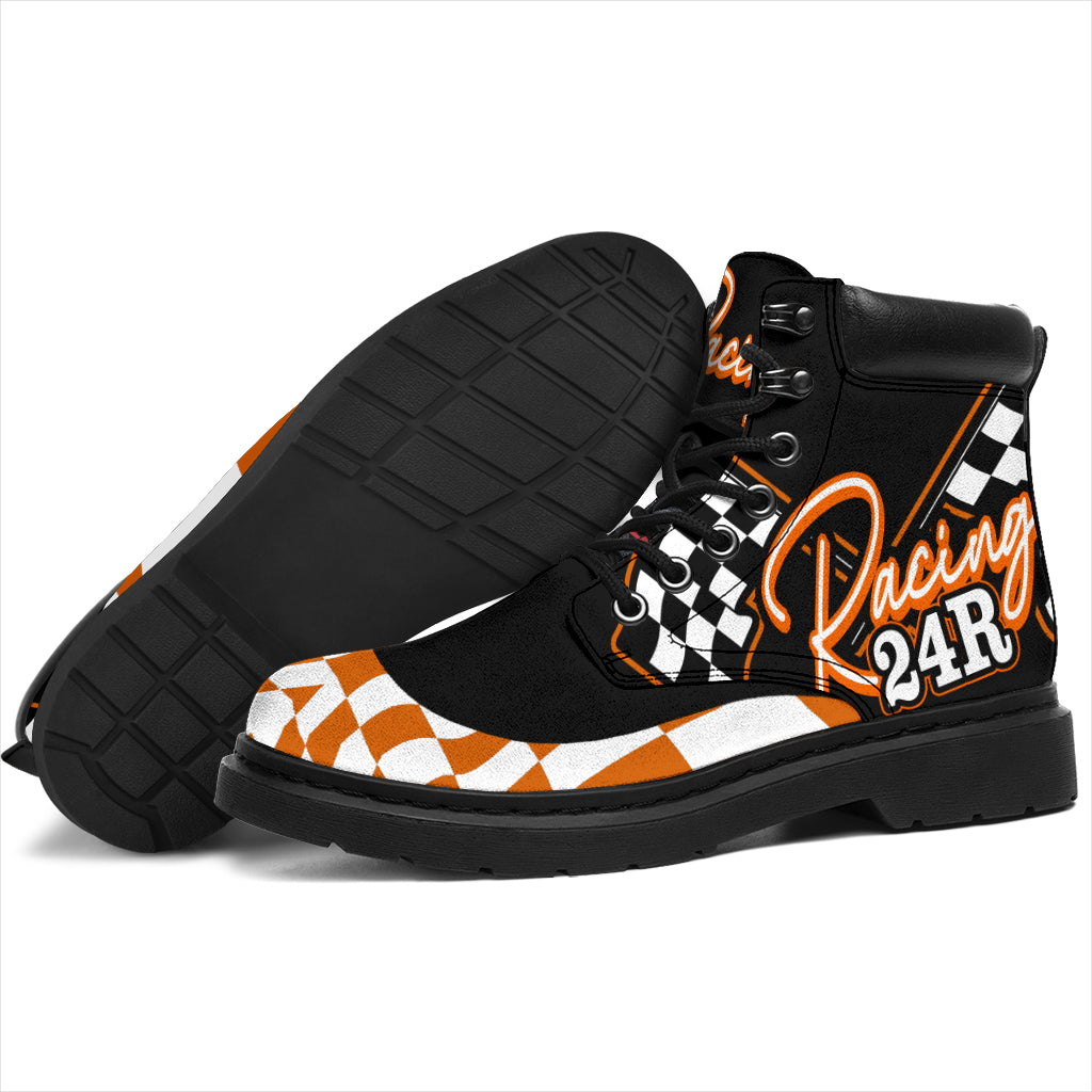 Racing All-Season Boots Number 24R Orange