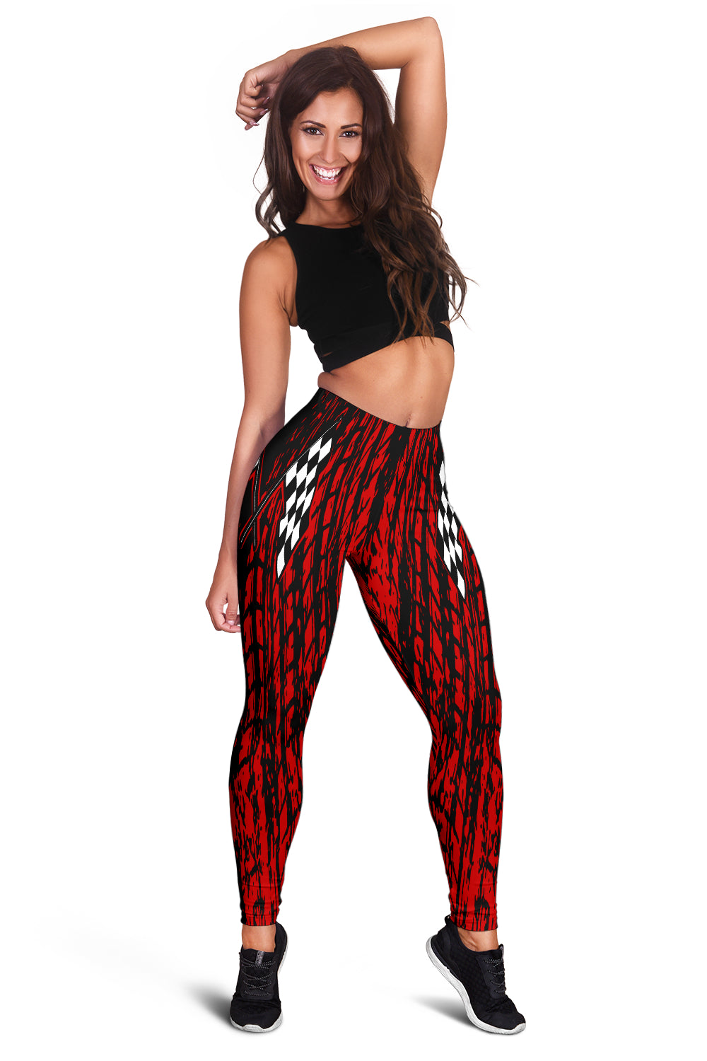 Dirt Racing Leggings Red