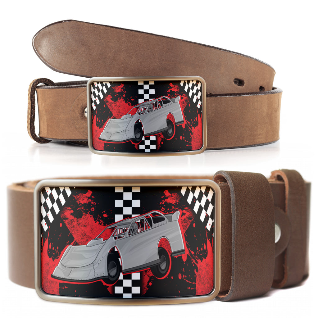 Late Model Belt Buckle Red