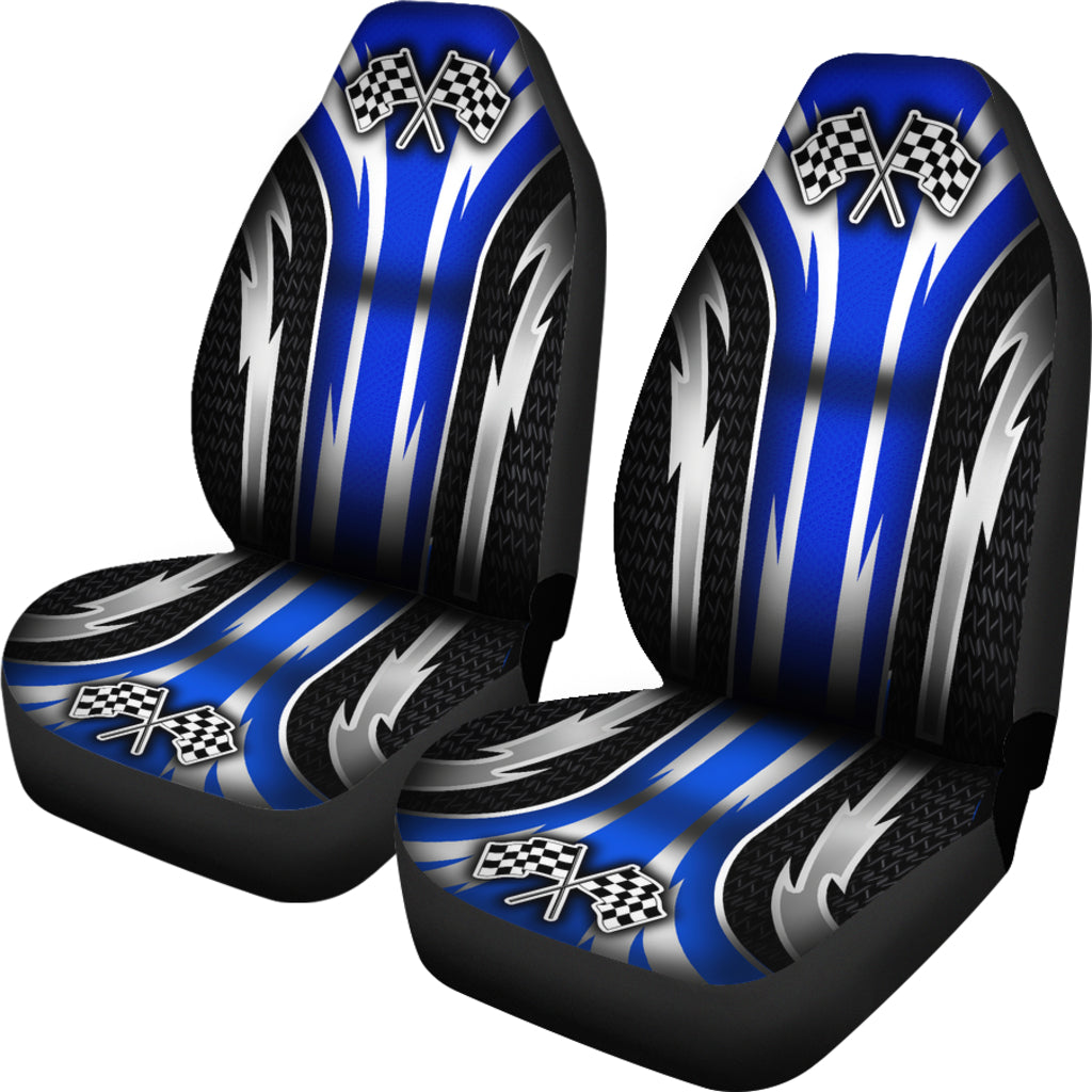 Racing Seat Cover Blue (Set of 2)