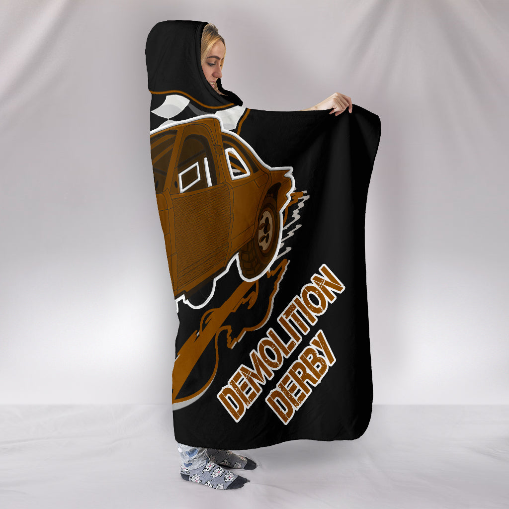 Demolition Derby Hooded Blanket 