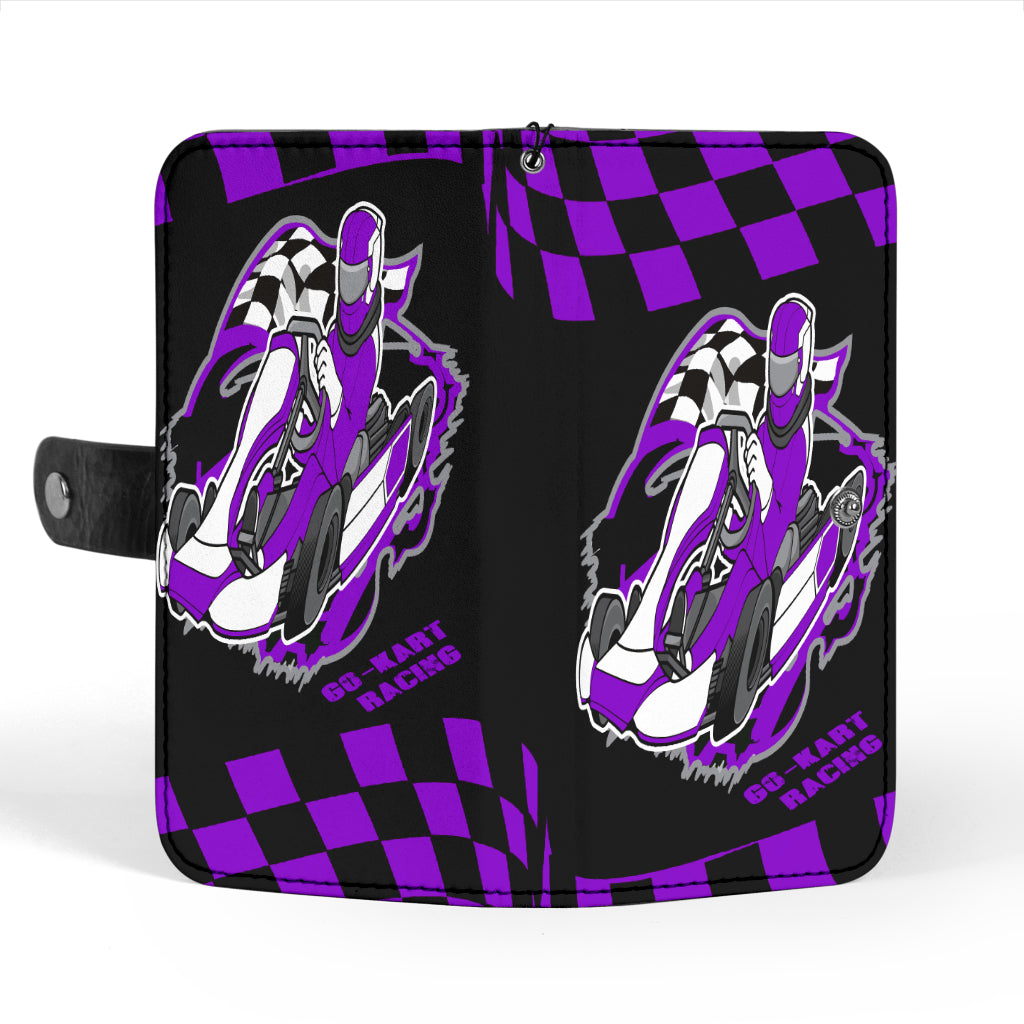 Go Kart Racing wallet phone case