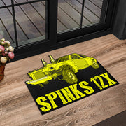 Custom Shaped Demolition Derby Door Mat