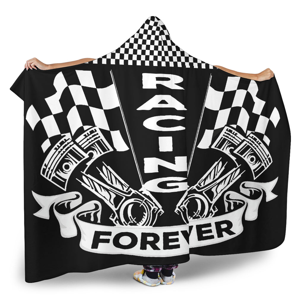 Racing Forever Hooded Blanket