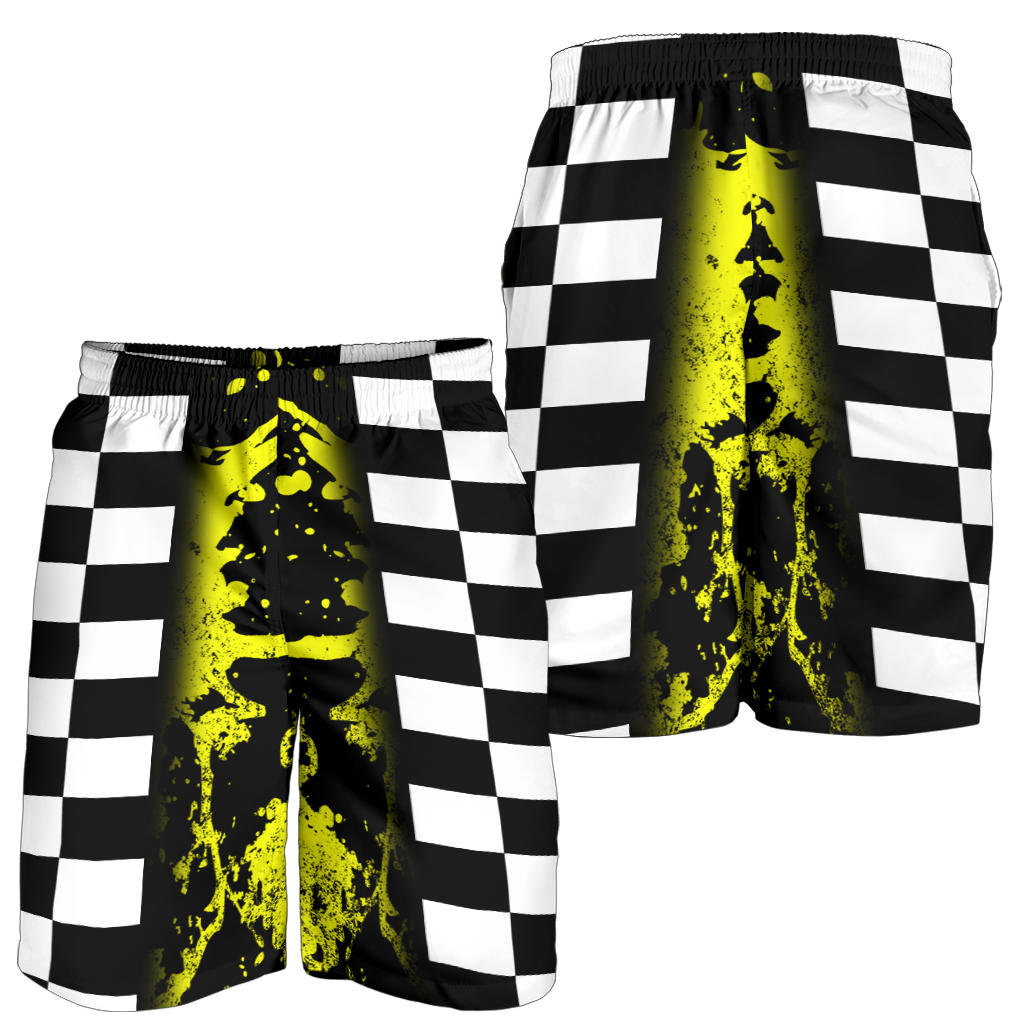 Racing Flag Men's Shorts Yellow