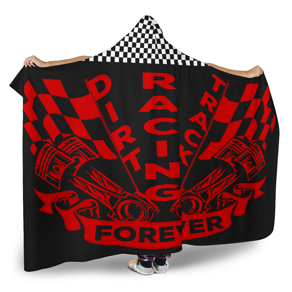 Dirt Track Racing Forever Hooded Blanket