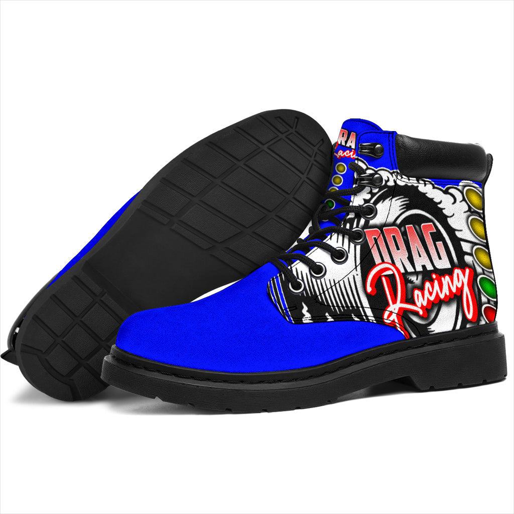 Drag Racing All-Season Boots blue