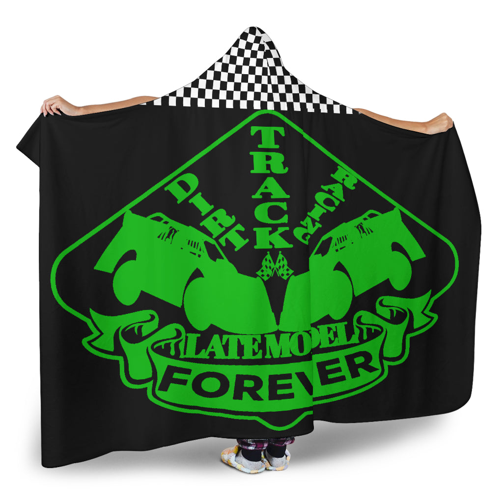 Dirt Racing Forever Late Model Hooded Blanket