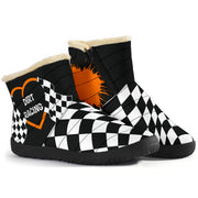 Dirt Racing Heart Cozy Winter Boots