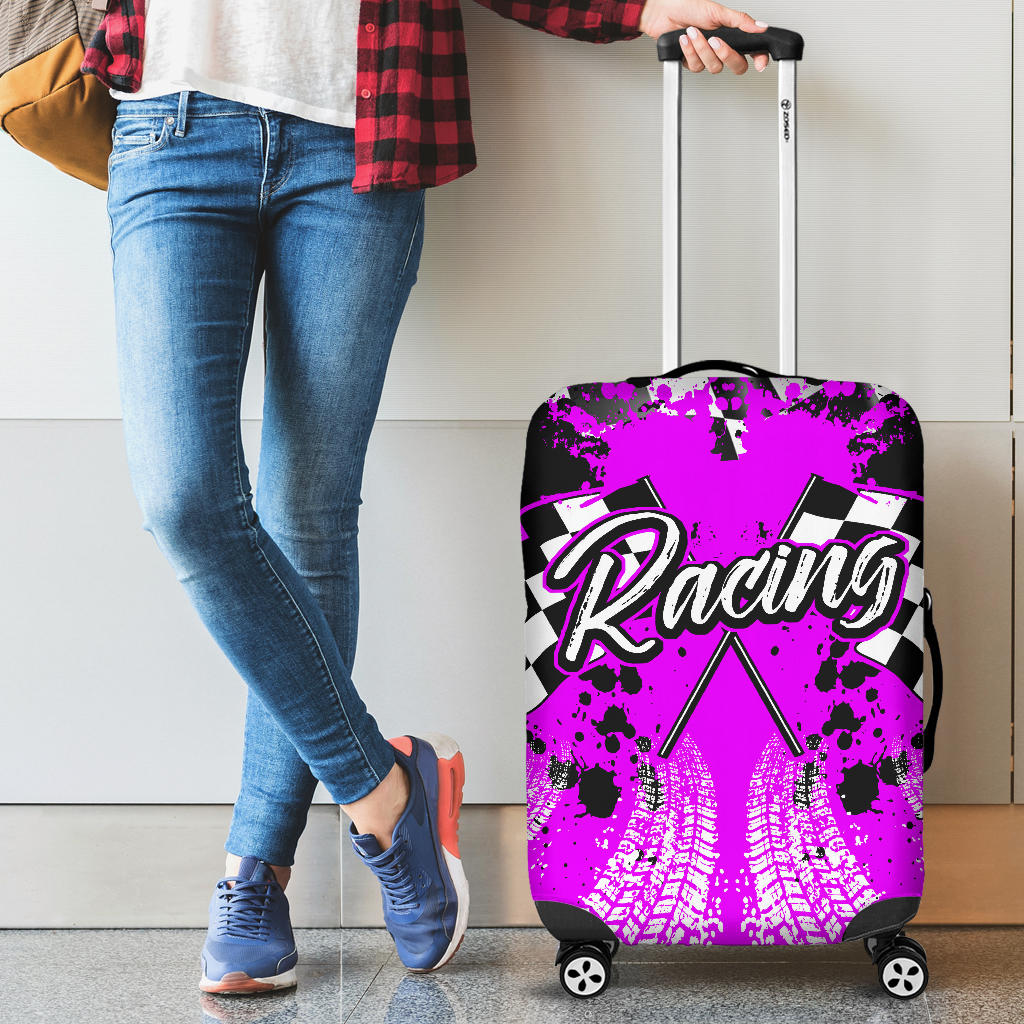 Racing Luggage Cover Pink!