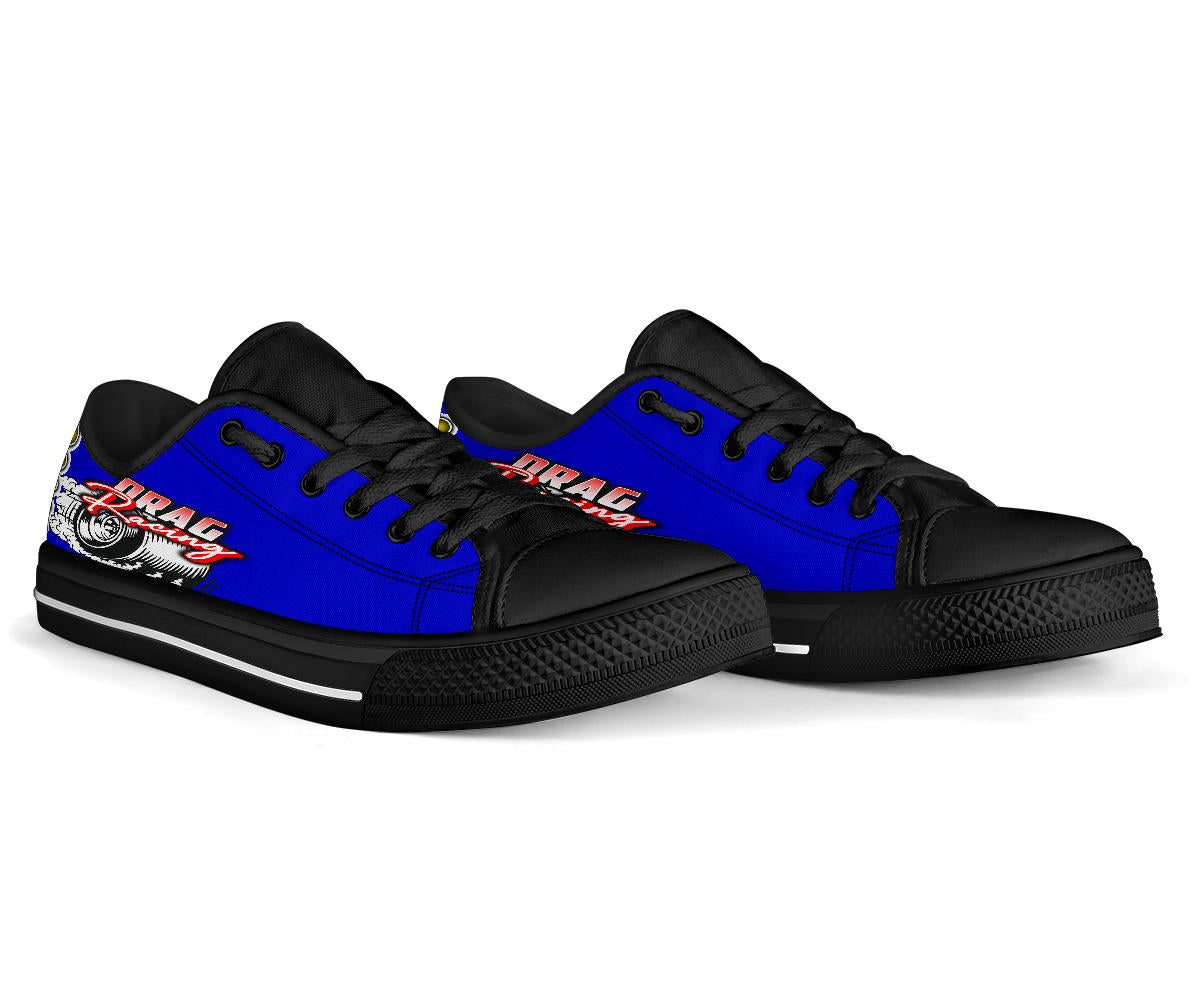 Drag Racing Low Top Shoes blue