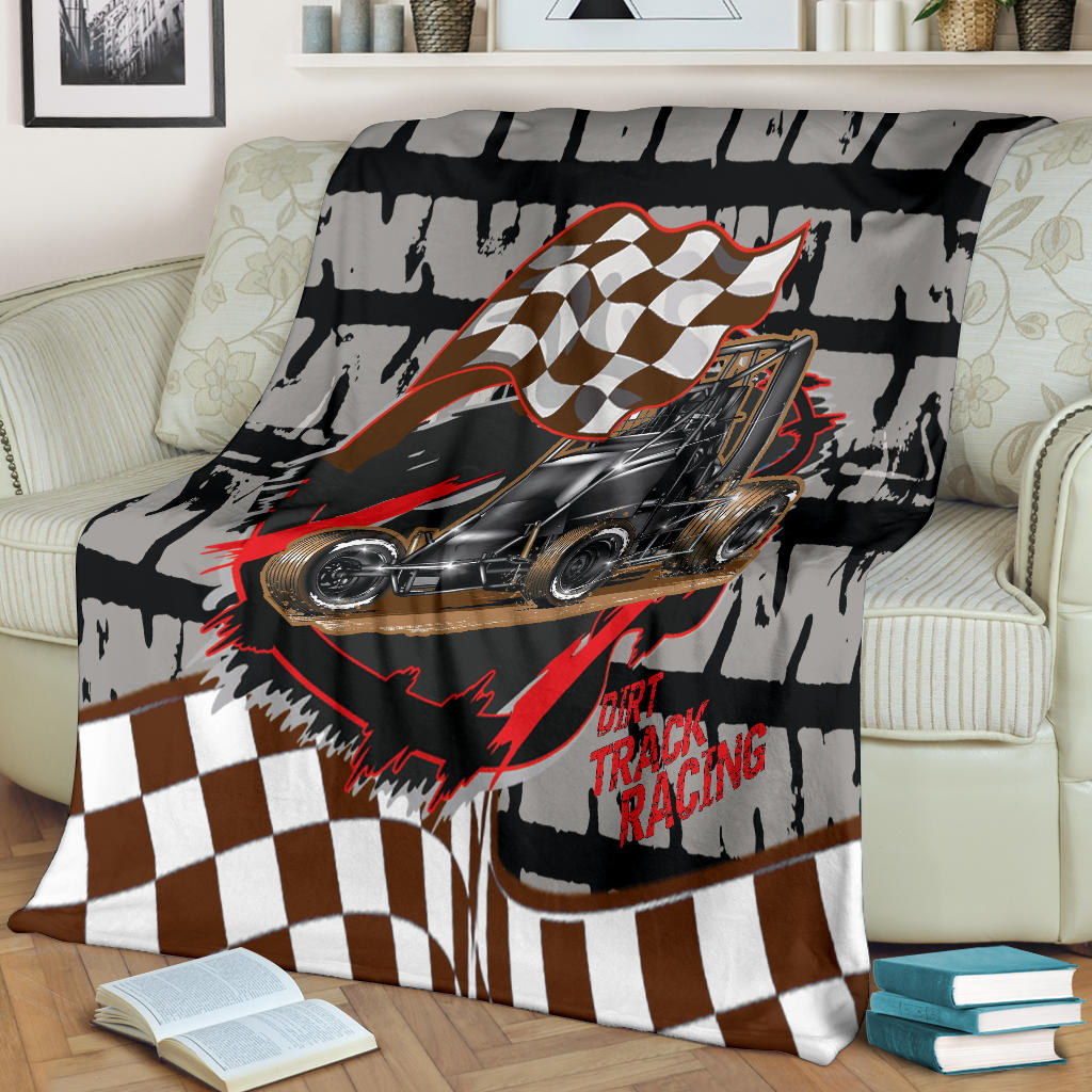 Dirt Racing Non Wing Sprint Car Blanket